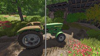 Restoring old Rusty John Deere 710 from Abandoned Barn | Farming Simulator 25