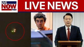 LIVE NEWS: Drone mystery update, Luigi Mangione latest, South Korea president impeached, more