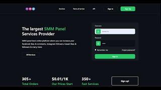 SMM New Theme | Amazing SMM Script