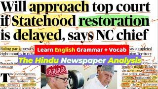 Master ENGLISH READING with The Hindu Newspaper Analysis Today