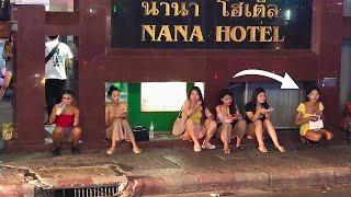 Thermae Cafe Freelancers. Nana Plaza to Asok, Sukhumvit Road Nightlife Walk, look around.