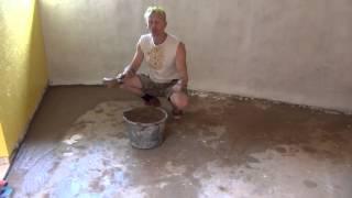 Earthen floor inside Strawbale roundhouse