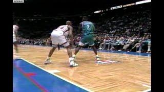 PF Battle - Derrick Coleman vs Larry Johnson! Hornets @ Nets 1993