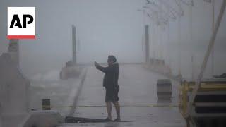 Hurricane Milton: Video captures strong winds in Mexico's Yucatán Peninsula