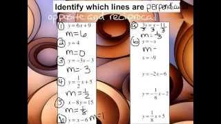 How can you identify perpendicular lines?