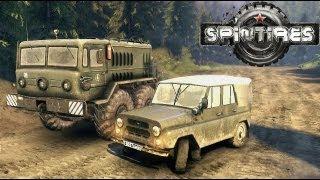 Spin Tires 2013 Tech Demo Update - UAZ Jeep Test Drive Part 1