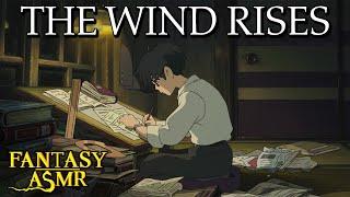 ️ Ambience ASMR | The Wind Rises ‍ Rain on windows, writing ( Studio Ghibli inspired ASMR )