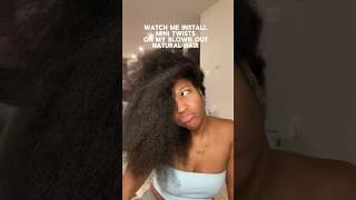 MINI TWISTS On My Thick Natural Hair | Go To Hairstyle for Maximum Hair Growth #naturalhairjourney