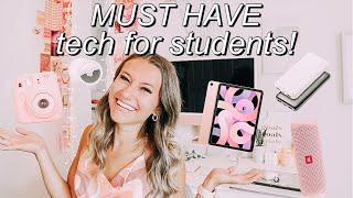 STUDENT TECH ESSENTIALS FOR BACK TO SCHOOL! (*MUST HAVE* tech gadgets for students)