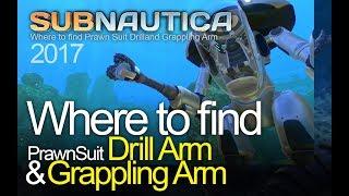 Subnautica - Where to find Prawn Suit Drill and Grappling Arm