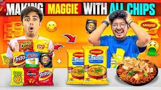 Making Maggie With All Kinds Of Chips  | Guess The Maggie Challenge 🫣 - Mann Vlogs