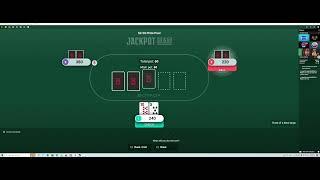 JACKPOT TEXAS HOLDEM $2.50 jackpot 3 way TRIPLE THREAT