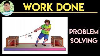 How to solve Work done by Horizontal Force | Work done at an Angle