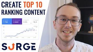 Create Top 10 Ranking Content in 30 Minutes With SurgeGraph (LSIGraph)