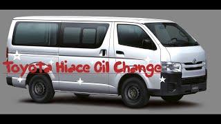 Toyota Hiace Oil Change