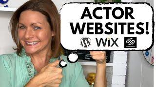 ACTOR WEBSITE TEMPLATES - Build your Acting Website with Wix, Wordpress or Squarespace