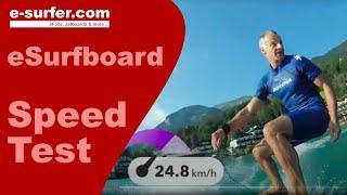 Waterwolf Electric Surfboard Speed Test