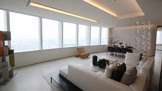 [Korean luxury house interior] 잠실 롯데타워 시그니엘 레지던스최고급 인테리어 내부 90E타입 한강뷰