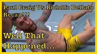 Paul Craig Vs Rodolfo Bellato | FULL Recap | Mr. Mustache MMA NEWS