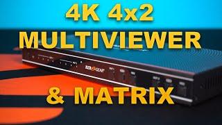 4k Quad Multiviewer with Seamless Matrix Switching | BG-UHD-MVS42MA