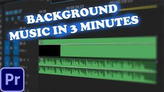 How To Add Background Music To Video In Premiere Pro (2024) Tutorial