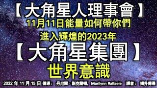 【大角星人理事會】《11月11日能量如何帶你們進入輝煌的2023年》【大角星集團】《世界意識》