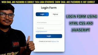 Login page using Html CSS and JavaScript | SignUp page | Html and CSS | Deepak sir