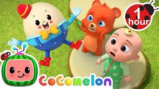 Humpty Dumpty ( Baby Animals) + More Classic Nursery Rhymes | CoComelon Animal Time Songs for Kids