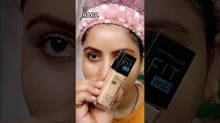 Maybelline fitme matte poreless foundation for makeup | RARA | oil free face base #rara #makeup