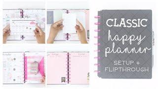 Do I Finally Have Planner Peace?! Classic Happy PLANNER SETUP & WALKTHROUGH!! | Franken Planning