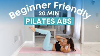 The Perfect 20 min Pilates Ab workout for Beginners! Tone + Strengthen Abs