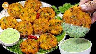 Street Style Crispy Aloo ki TIkki Recipe,Aloo K Kabab by Samina Food Story