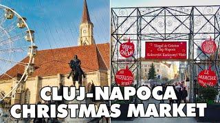 CLUJ-NAPOCA Christmas Market Targul de Craciun din Cluj Romania 4K