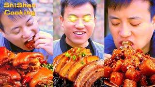 Cooking and Eating Pig Offal&Pork Recipes 2.0  |Village Funny Mukbang |  Grilled Stone Food