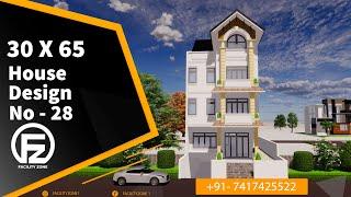 30 X 65 House Design | 2BHK SET | Facility Zone