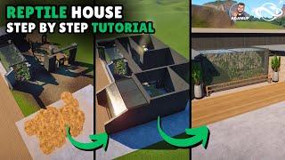 How To Build A Reptile House Enclosure In Planet Zoo | Tutorial