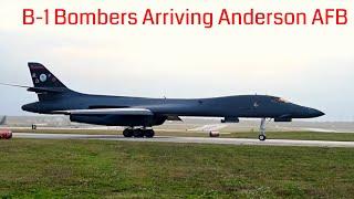 B-1B Lancers Arriving At Anderson AFB