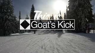 This is Goat's Kick POV at Big White Ski Resort (4k)