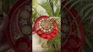 IWC Fancy And Decorative Meenakari Pooja Thali For Multi Purposes