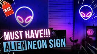 COOL LED ALIEN NEON SIGN FOR GAMERS, KIDS ROOM , TIKTOKER, INFLUENCERS