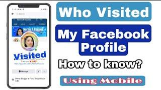 How To Know Who Checked My Facebook Profile in 2021 | Who Visited My Facebook Profile | On Mobile