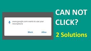 2 SOLUTIONS ! Can't click ALLOW or BLOCK Chrome mic camera access permission, fix chrome freezes