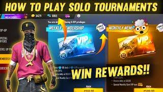 How To Play Solo Tournament In Free Fire | Win Rewards !! Kaise Khele | game.tv Solo Tournament Join