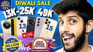 Top Best Smartphone Deals  in Flipkart and Amazon Big Diwali Sale 2024  Mobile Offer Deals Live