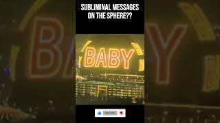 SUBLIMINAL MESSAGES ON THE LAS VEGAS SPHERE? IS THIS TRUE??