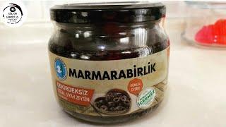 #Marmarabirlik Çekirdeksiz Doğal Siyah #Zeytin Salamura denedik,beğendik️Kahvaltılık süper bir tat