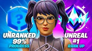 Unranked To Unreal SOLO Speedrun (Fortnite Ranked)