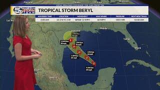 Tropics Update: Beryl Heading Towards Texas