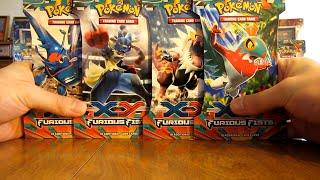 4 Pokemon Furious Fists Booster Pack Opening