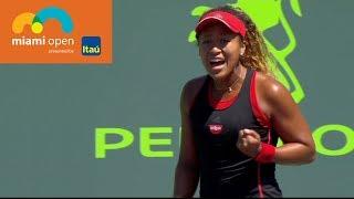 Osaka vs Svitolina Best Rally / Miami Open 2018 / Round of 64